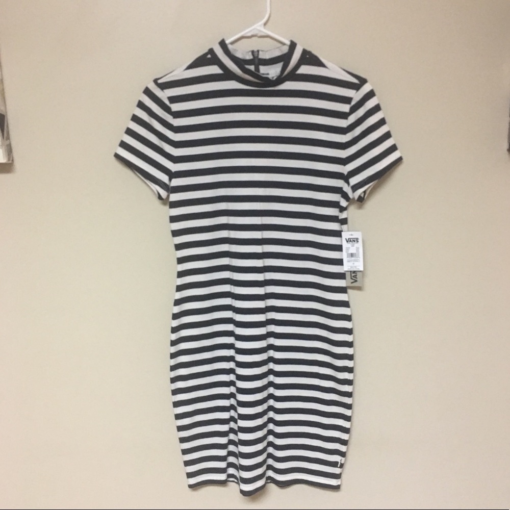 Knee length Stripped Vans Dress